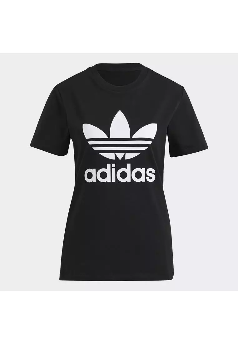 women's adidas trefoil tee