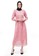 Evernoon pink Alveera Gamis Brukat Muslimah Long Dress Regular Fit - Dusty 931B8AA832A9A8GS_1