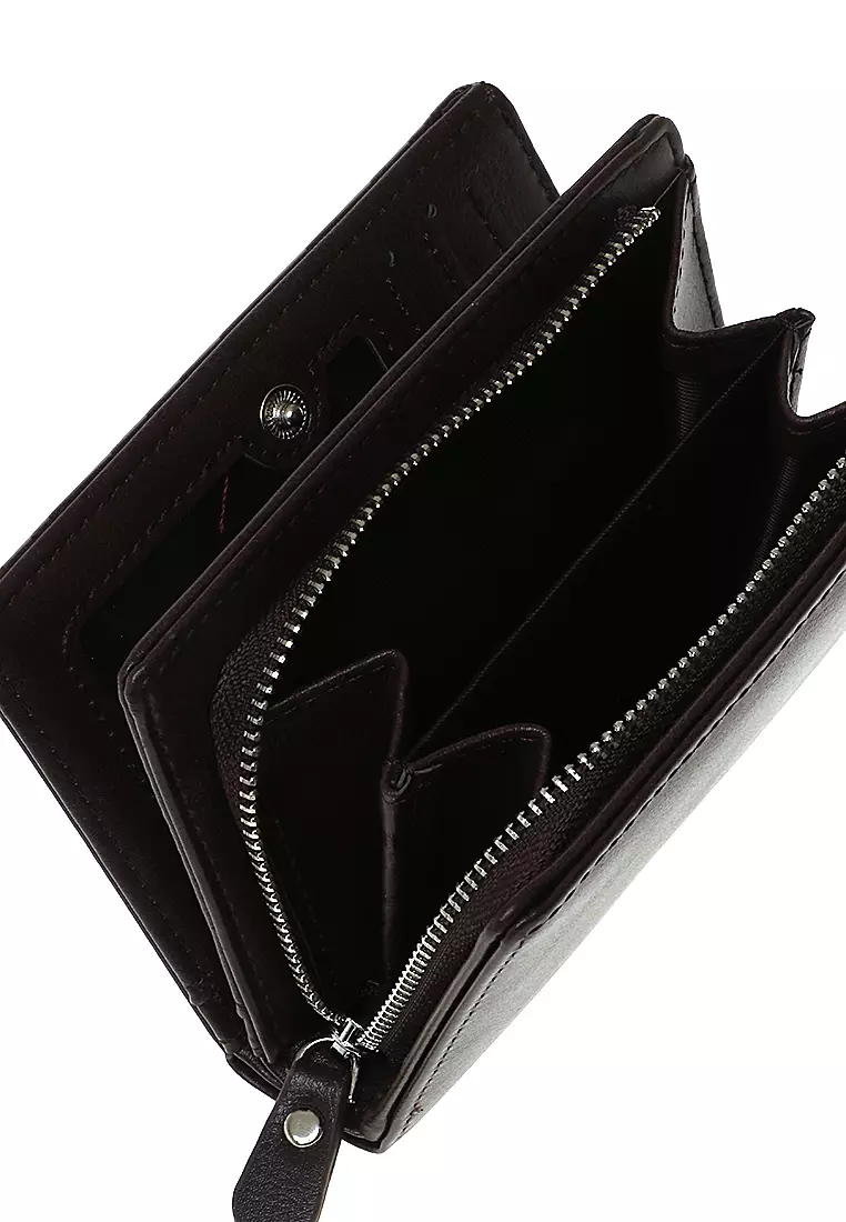 Dompet Mini Pria Wanita Model Lipat Many Slot Material Leather Kulit ORIGINAL