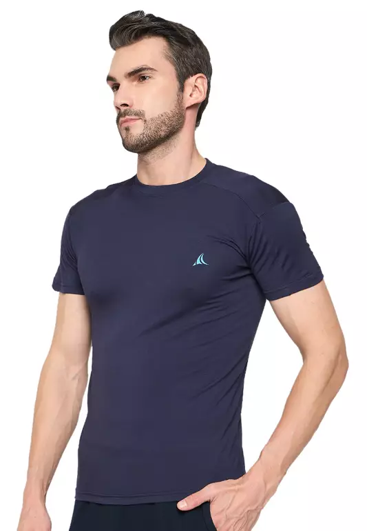 Navy Men's Eco-Stretch Bamboo Training T-Shirt