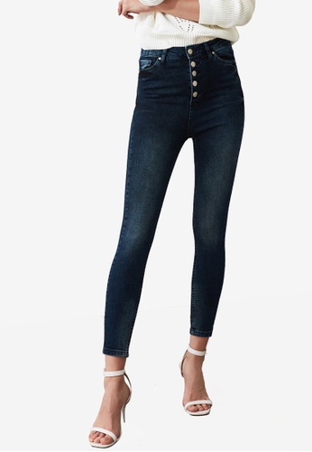 Buy Trendyol Button Down High Waist Skinny Jeans Online On Zalora Singapore