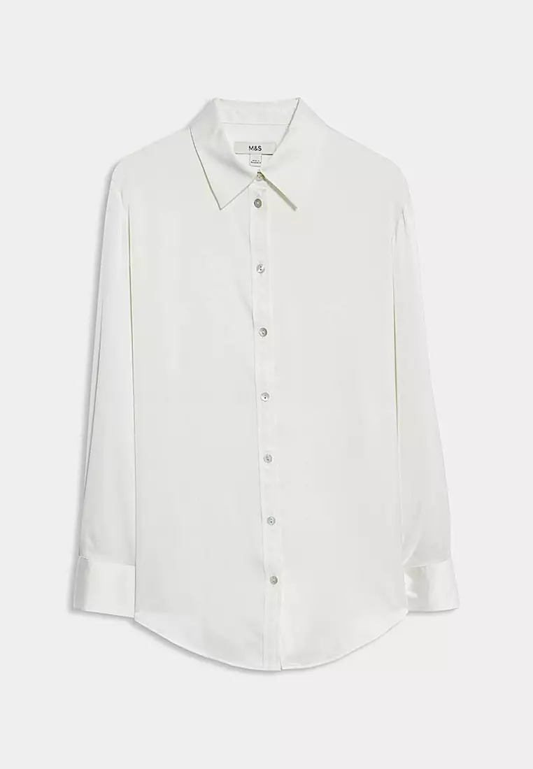 Satin Collared Shirt