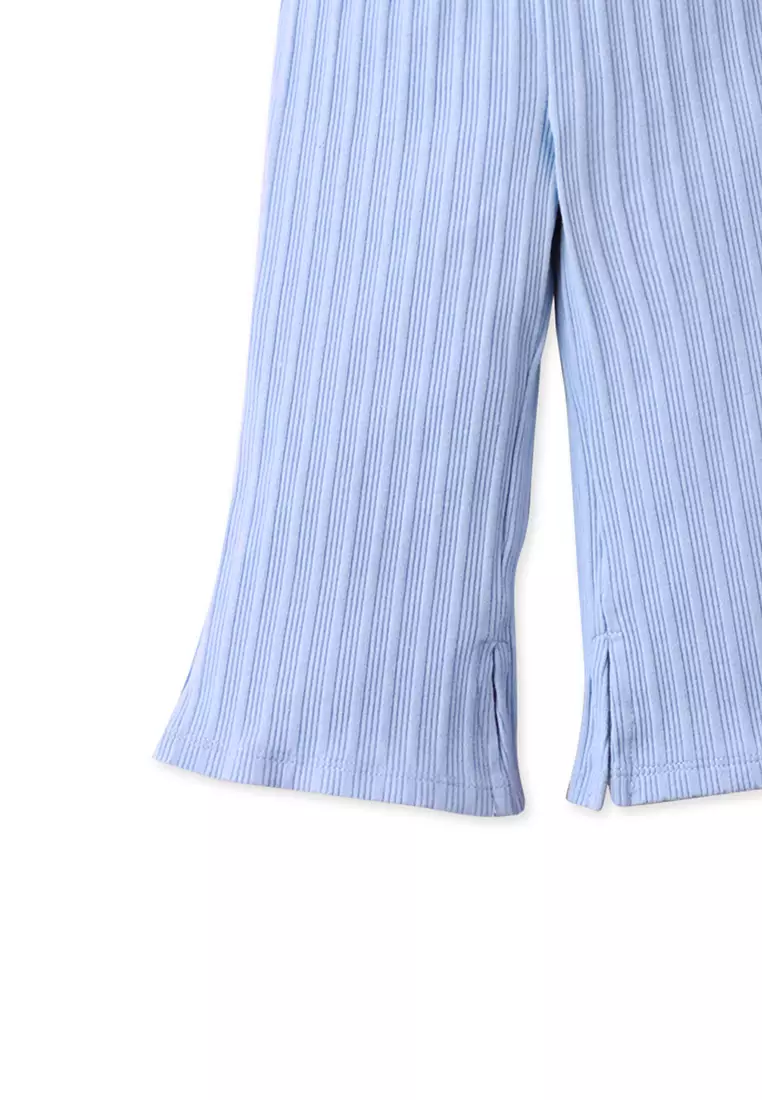 Baby Carly Ribbed Flare Leggings With Slits