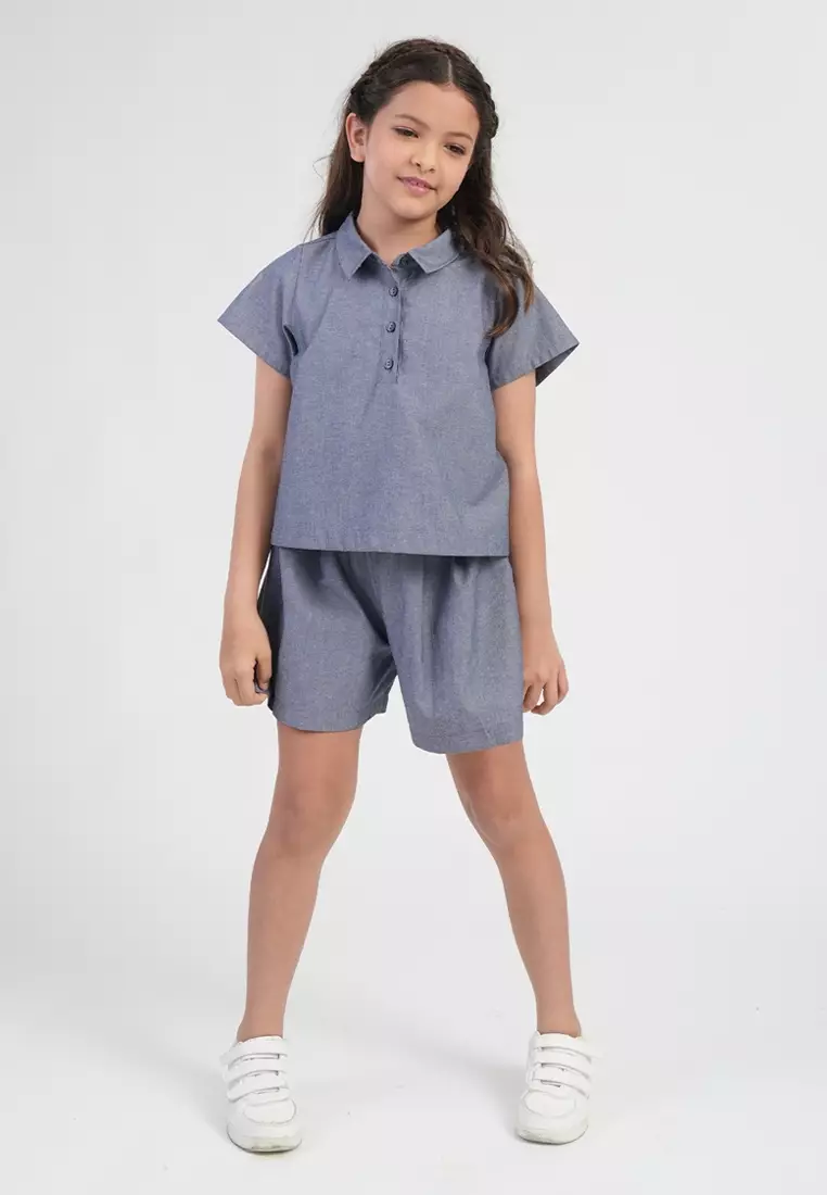 Treehouse Girls Poppy Polo-Style Girl's Blouse