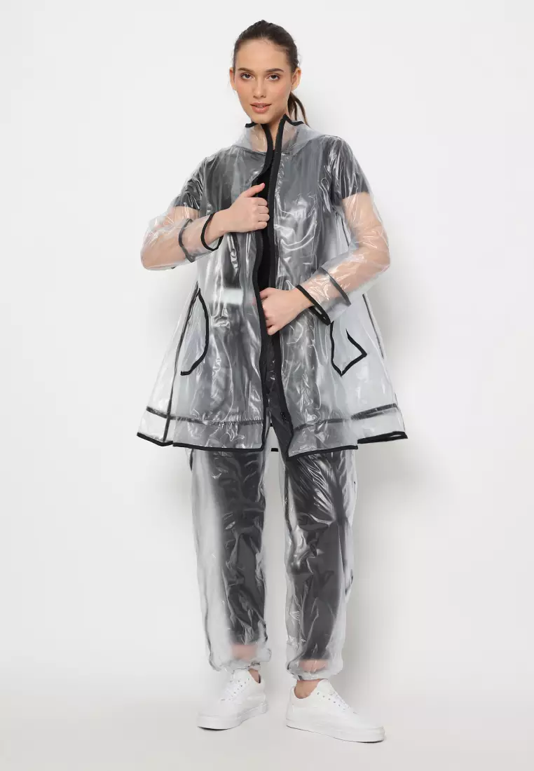 Qara Raincoat Black