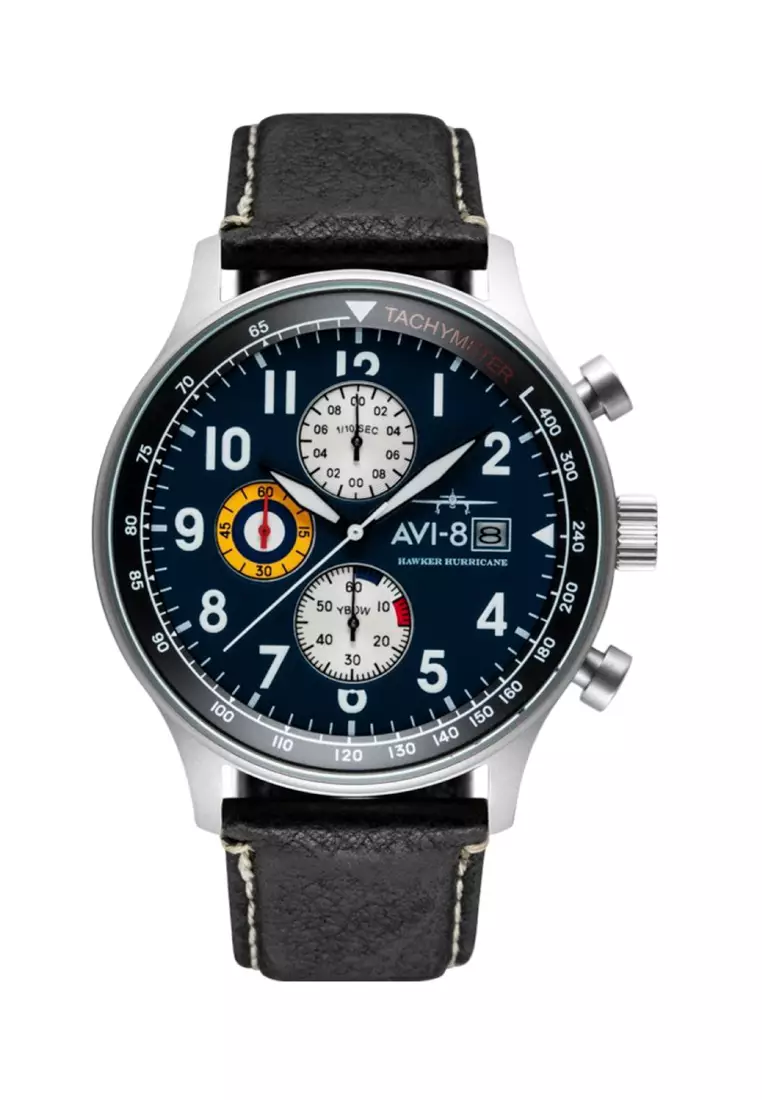 Buy AVI 8 AVI 8 Men s 43.5mm Hawker Hurricane Classic Chronograph