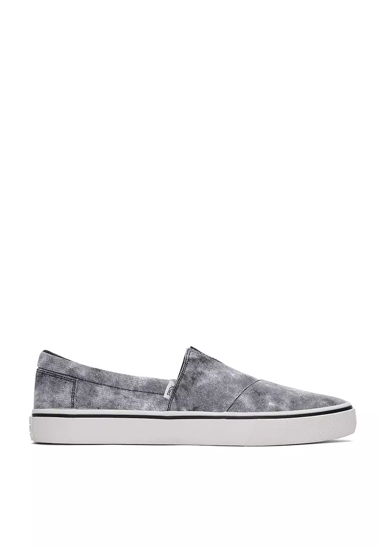 Discount on Toms  shoes - SKU: Sneakers Alpargata Fenix Slip-On Men - Black Repreve® Washed Canvas