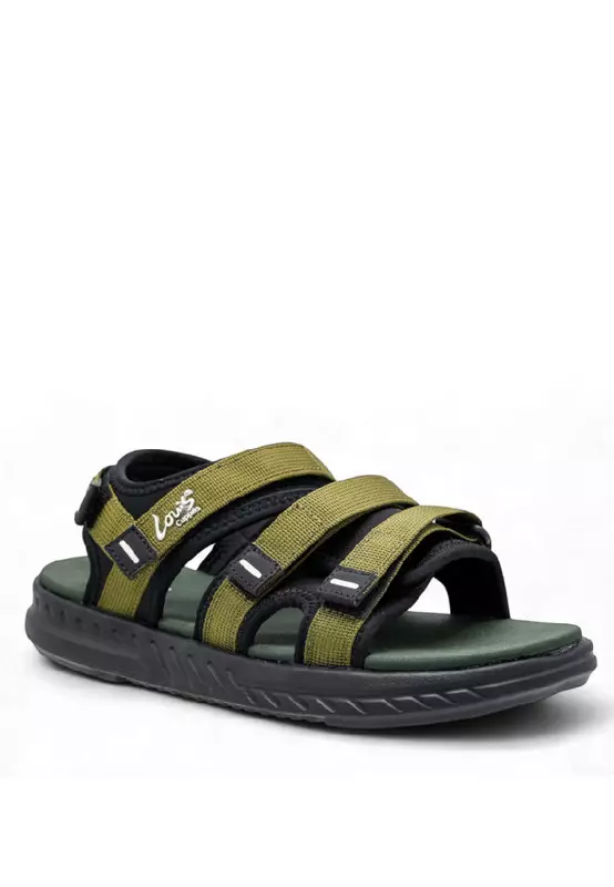 Men Slip On Faux Leather Classic Casual Sandals - 250141256