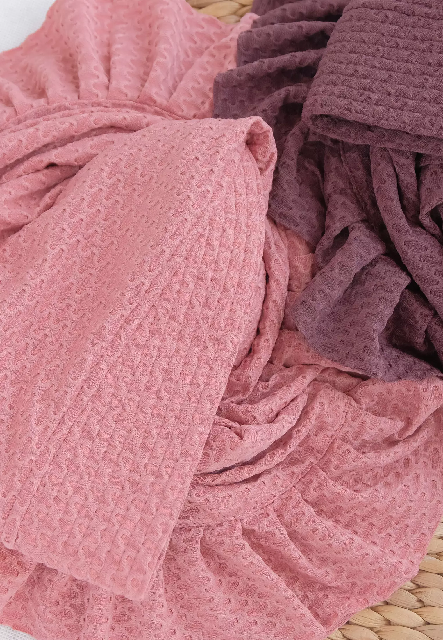 Cotton Bee - Sabeen Bergo Ruffle | Hijab Instan | Bergo Pad | Daily Hijab - Harbor Blue