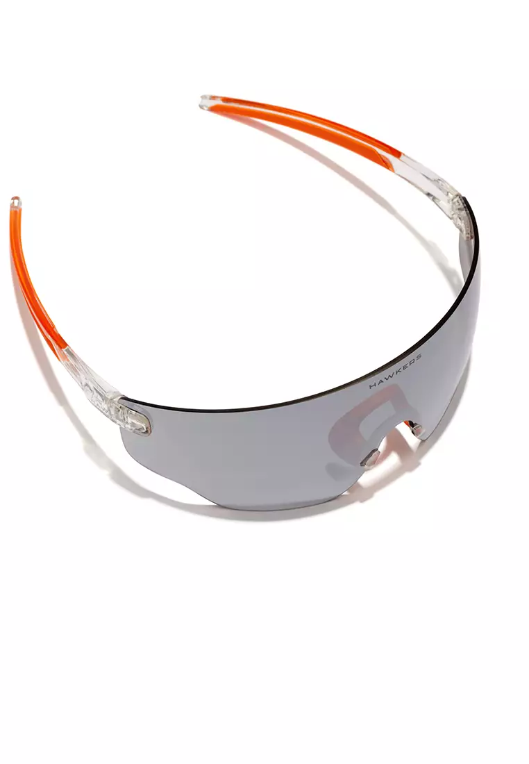 HAWKERS Transparent Chrome Speed Sunglasses For Men And Women, Unisex. Official Product Made In Italy