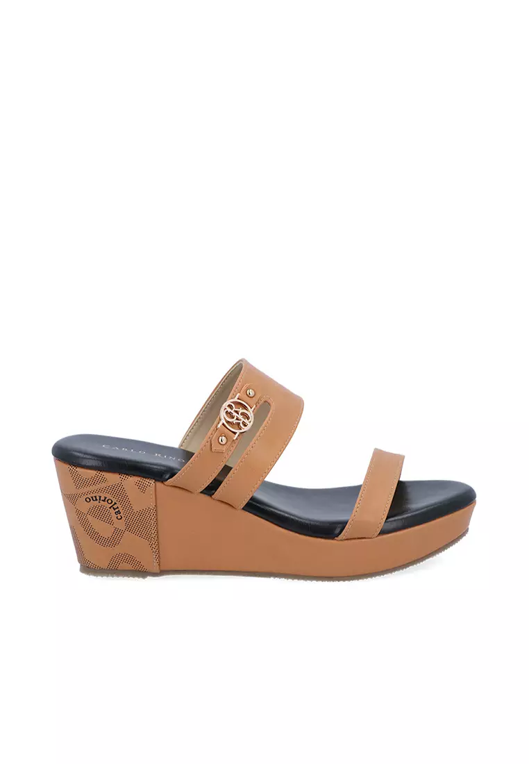 Discount on Carlo Rino  shoes - SKU: Dark Beige Caramella Wedge