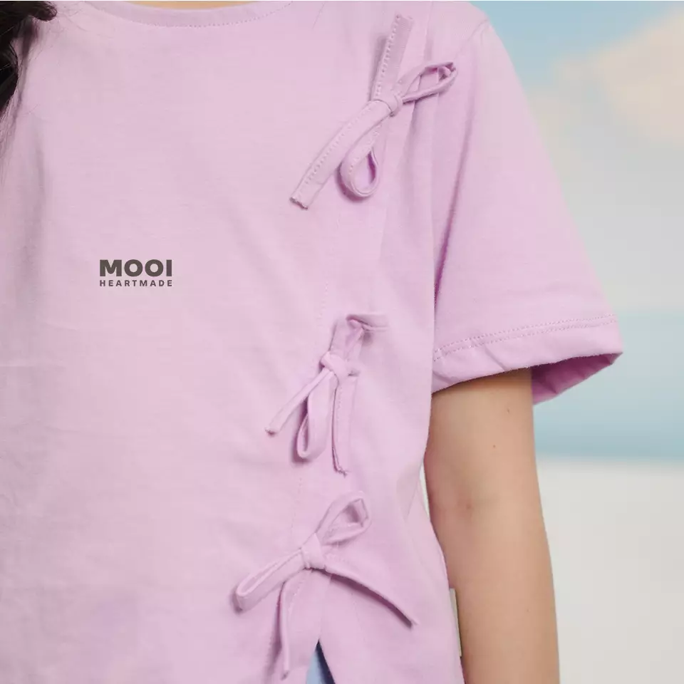 Mooi Atasan Anak Perempuan Livy Top - Pink Blossom