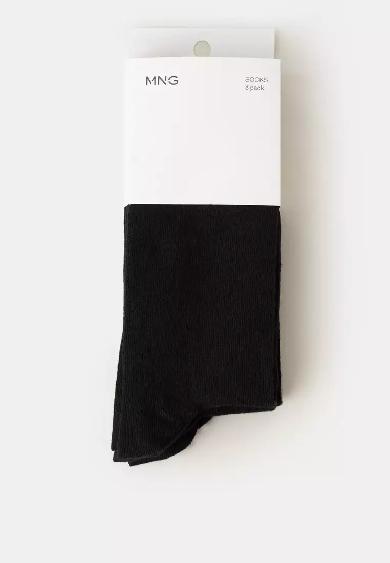 Pack Of 3 Cotton Socks
