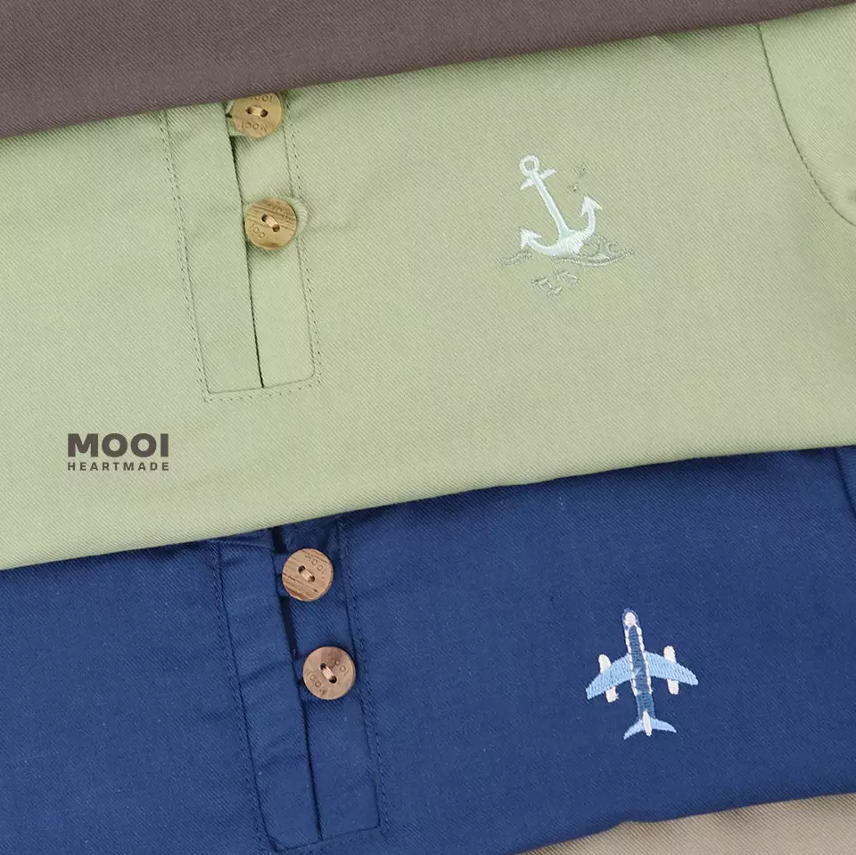 Mooi Kemeja Anak Laki-Laki Darel Shirt - Clary Sage