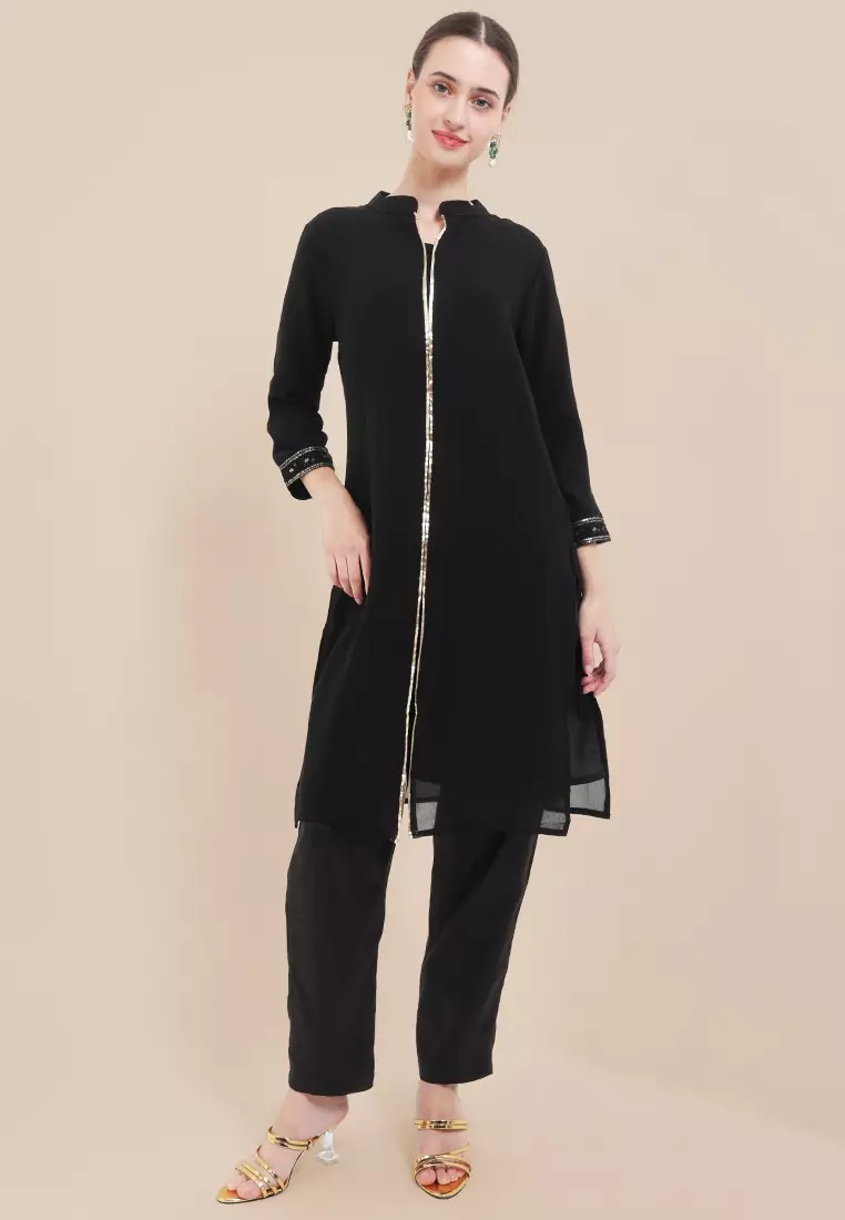 Chanira Festive Ahlam Pants - Black
