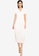 MISSGUIDED white Ribbed Collar Midi Dress 7DAB9AA9200565GS_3
