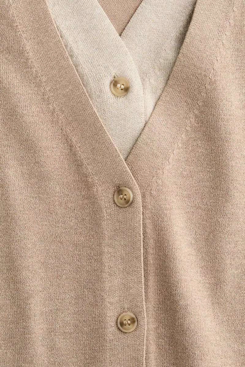Layered cardigan