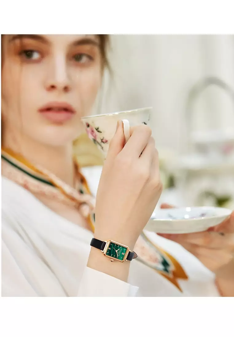 jam tangan wanita fashion bisnis mewah anti air tali kulit jam tangan cewek