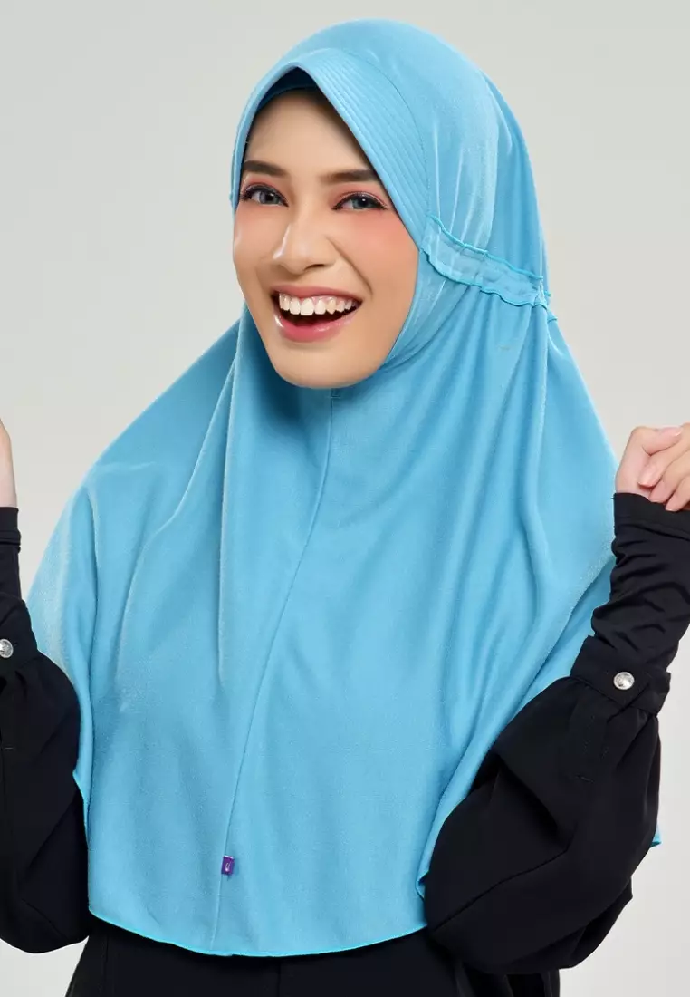Rabbani - Kerudung Sekolah Instan Innova Lx KAA - Peacock Blue