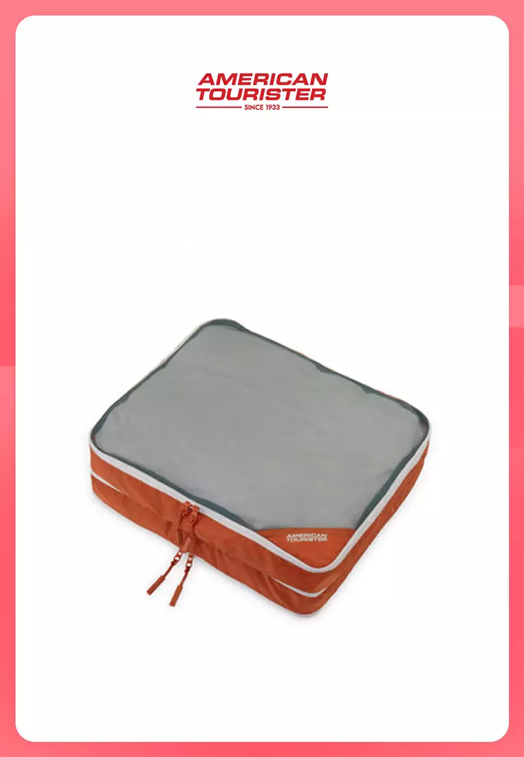 American Tourister Travel Accessories Packing Cubes with Expander - Caramel