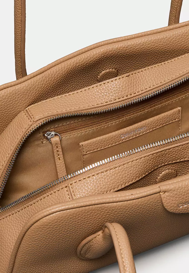 Emblem Logo Pebble Shoulder Bag - Calvin Klein Accessories & Footwear