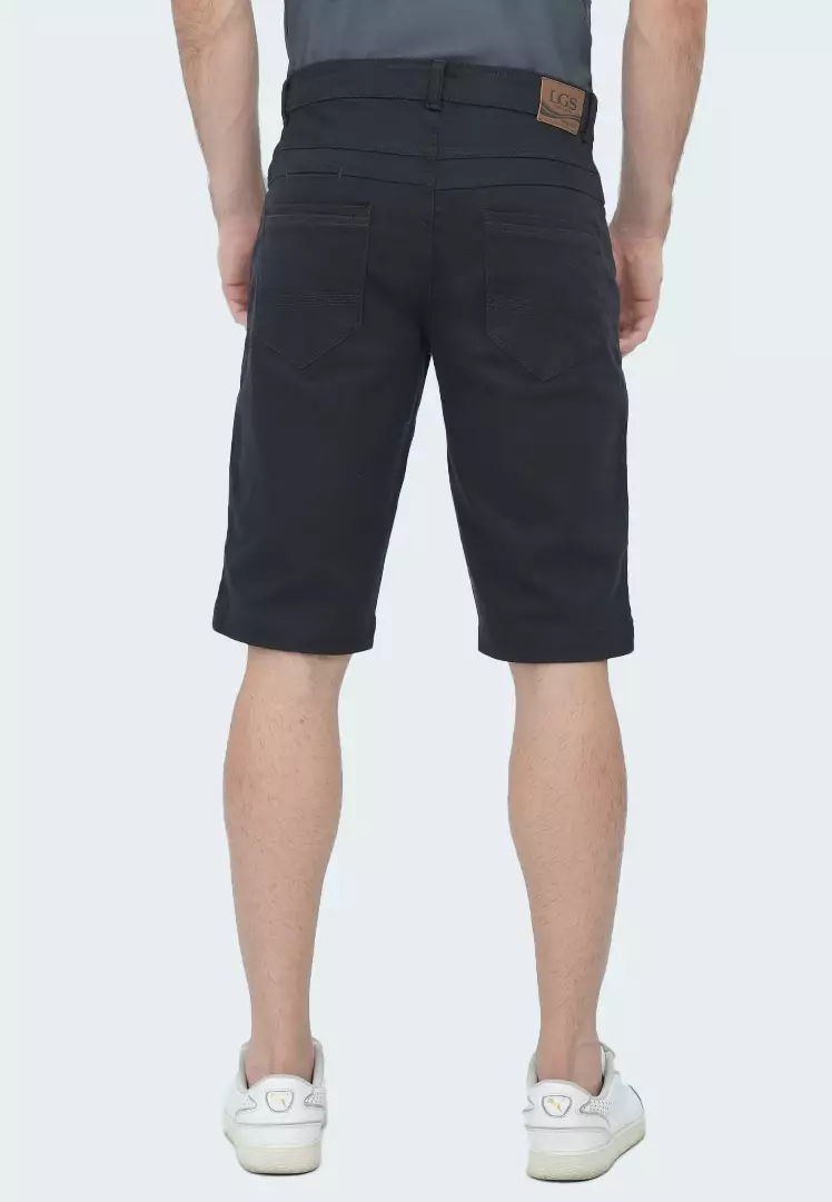LGS - Celana Pendek Pria - Chinos Pants - Motif Polos - Hitam - CSS.573.S079.001.C