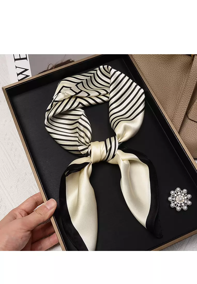 Buy SOEOES Premium Silk Square Scarves 2023 Online ZALORA Singapore