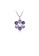 Glamorousky silver Elegant Pendant with Purple Austrian Element Crystal and Necklaces 7C7D3AC98E560EGS_1