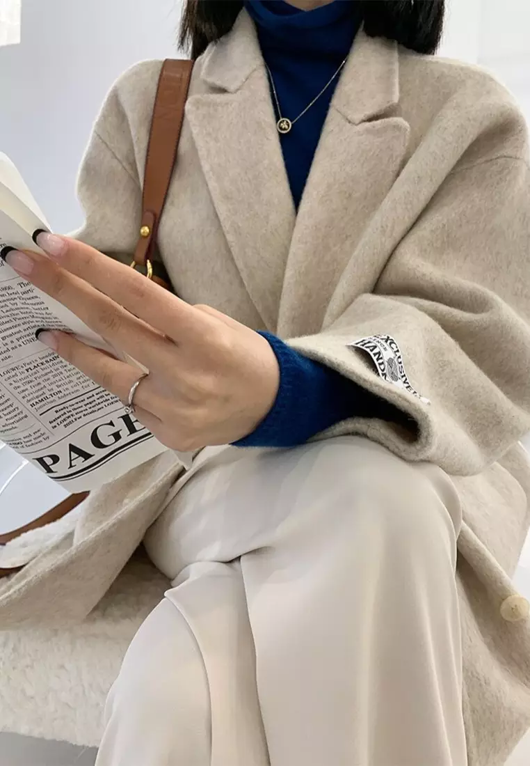 2025 Korean Style Loose-fitting Wool Short Jacket CA25102441BE