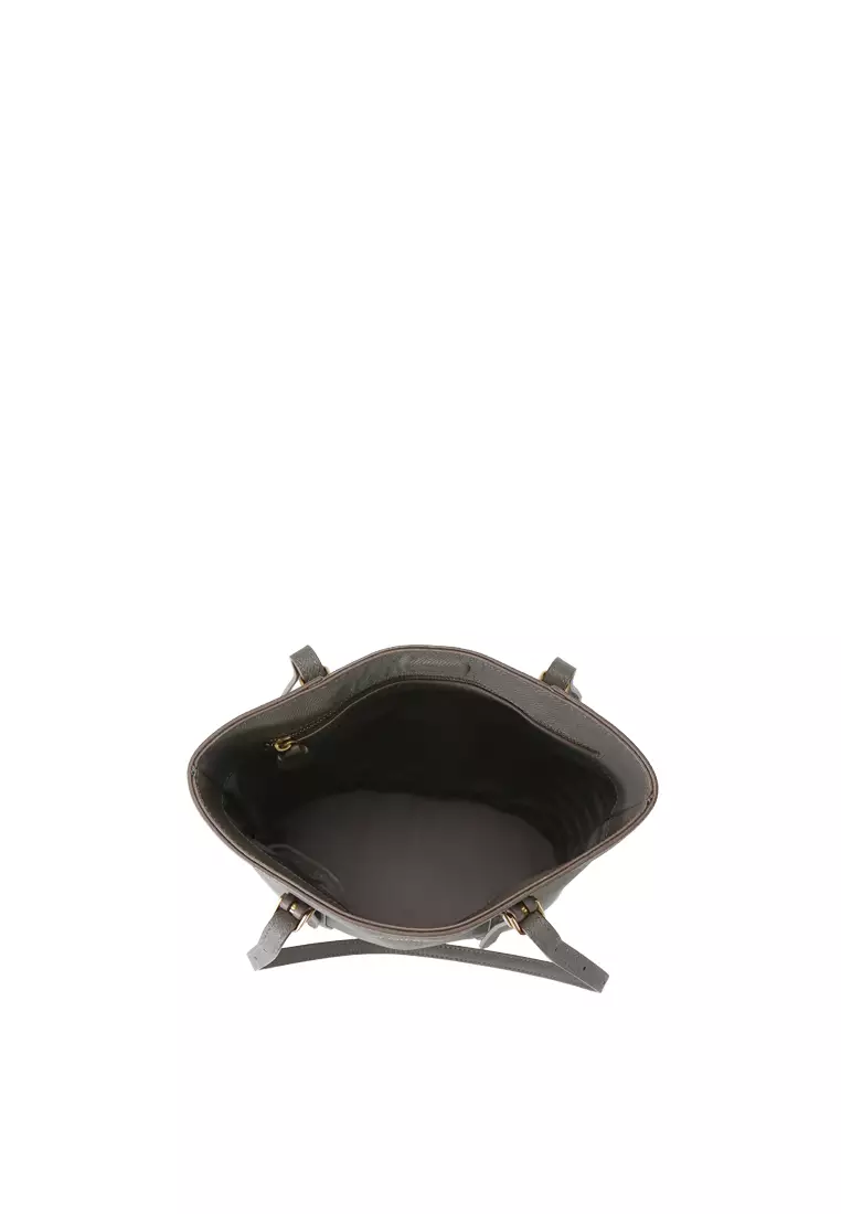 LYLE Portrait Tote - Embossed Grey