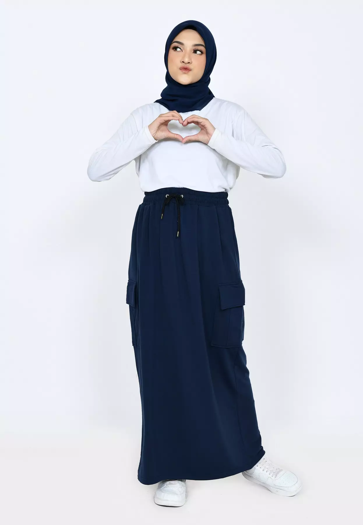 BUNDLE HEMAT 2 PCS Talis Cargo Skirt NAVY - ABUMUDA