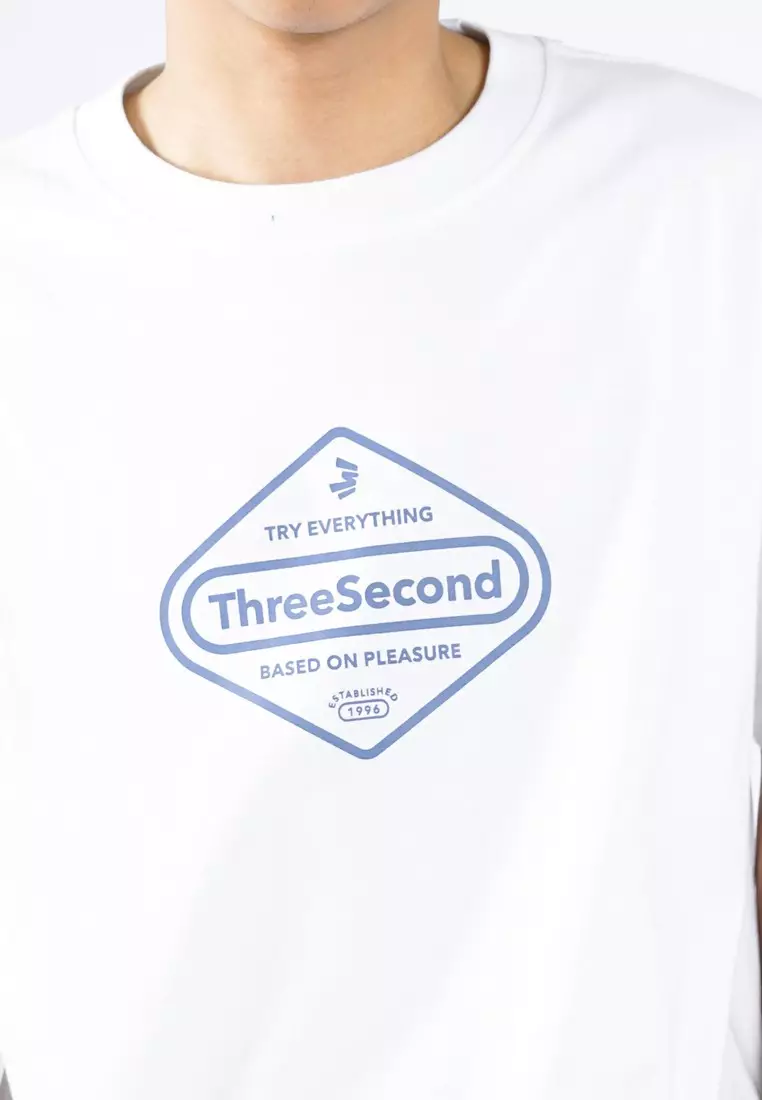 3Second Men's T-Shirt Short Sleeve Regular Fit Cotton Based On Pleasure OL-C320525