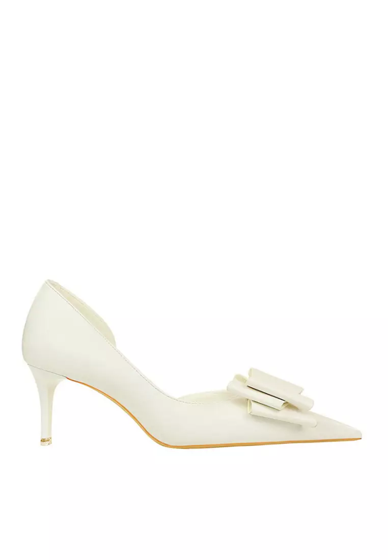 Discount on Twenty Eight Shoes  shoes - SKU: VANSA Pointed Bow D'orsay High Heel VSW-H3168-A2