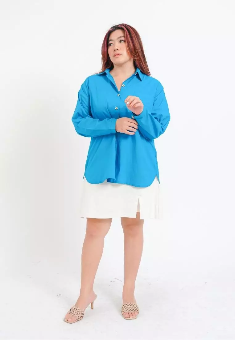 Plus Size Shirt Rui Turquoise