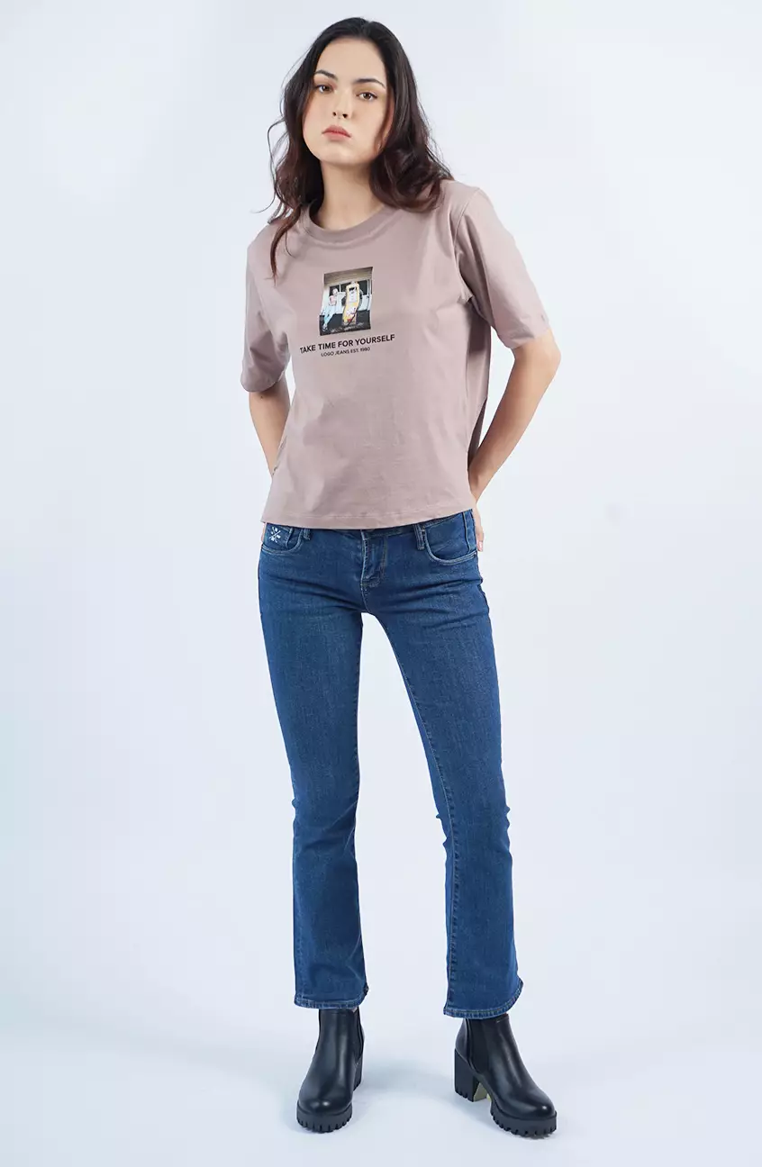 Kaos Wanita Calandra Brown