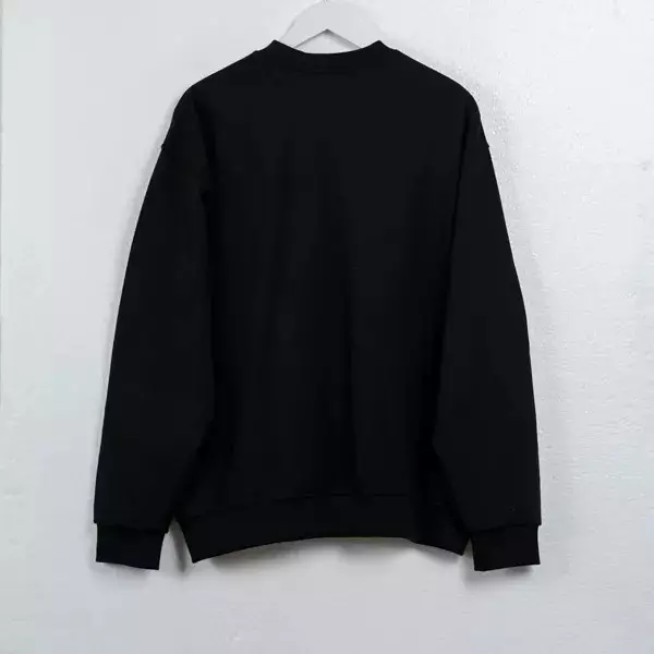Sweater ADLV BOX BASIC LOGO POCKET BLACK SWEATSHIRT 100% ORIGINAL