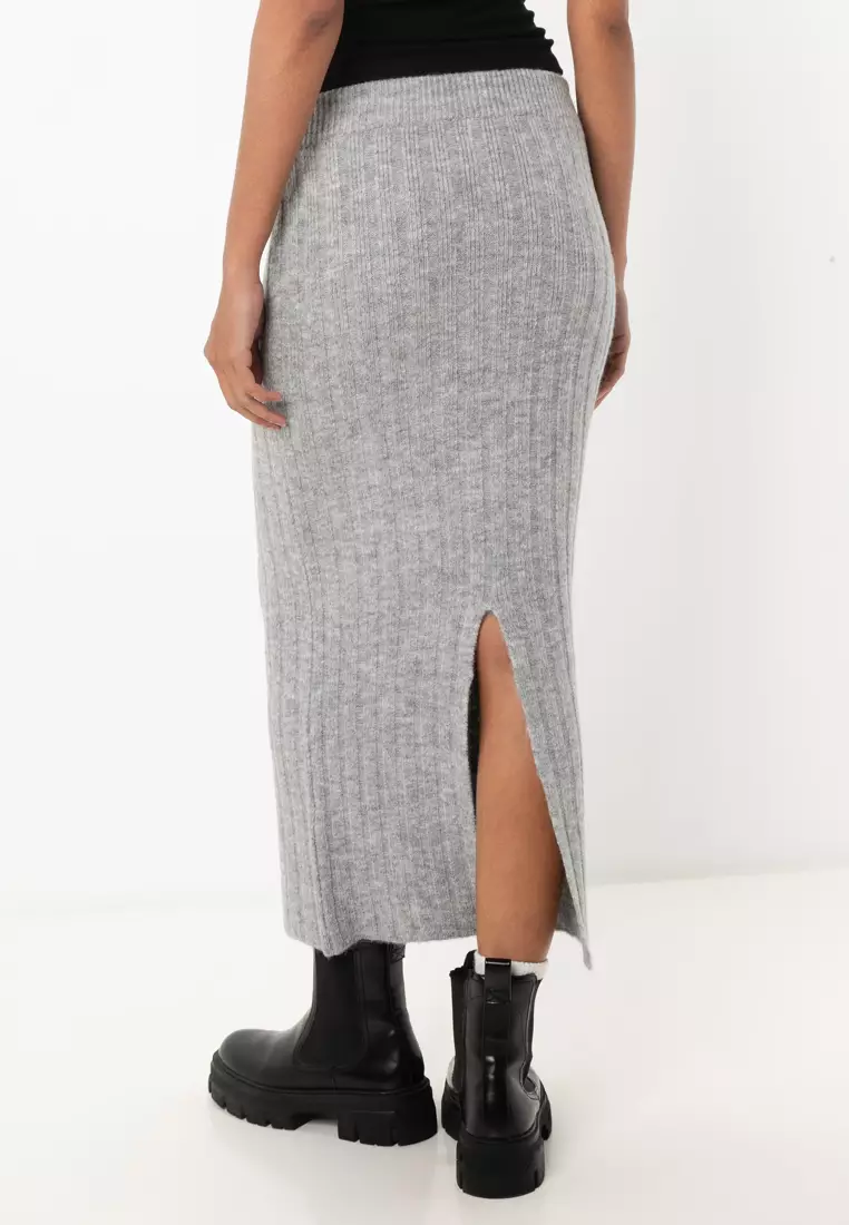 HOT Asos Design Grey Pleated Skirt Asos Asos Grey Midi Skirt