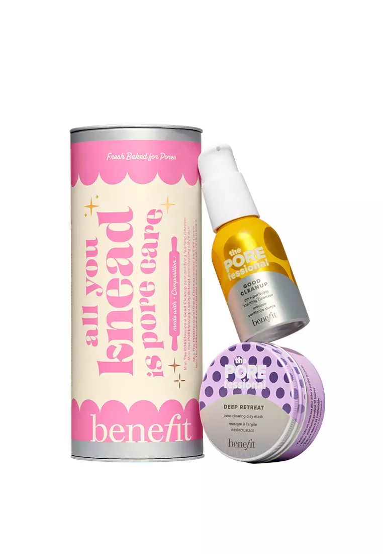 [Holiday Set Exclusive] Benefit - All You Knead is Pore Care (SAVE 32%) - The POREfessional Good Cleanup mini, The POREfessional Deep Retreat mini