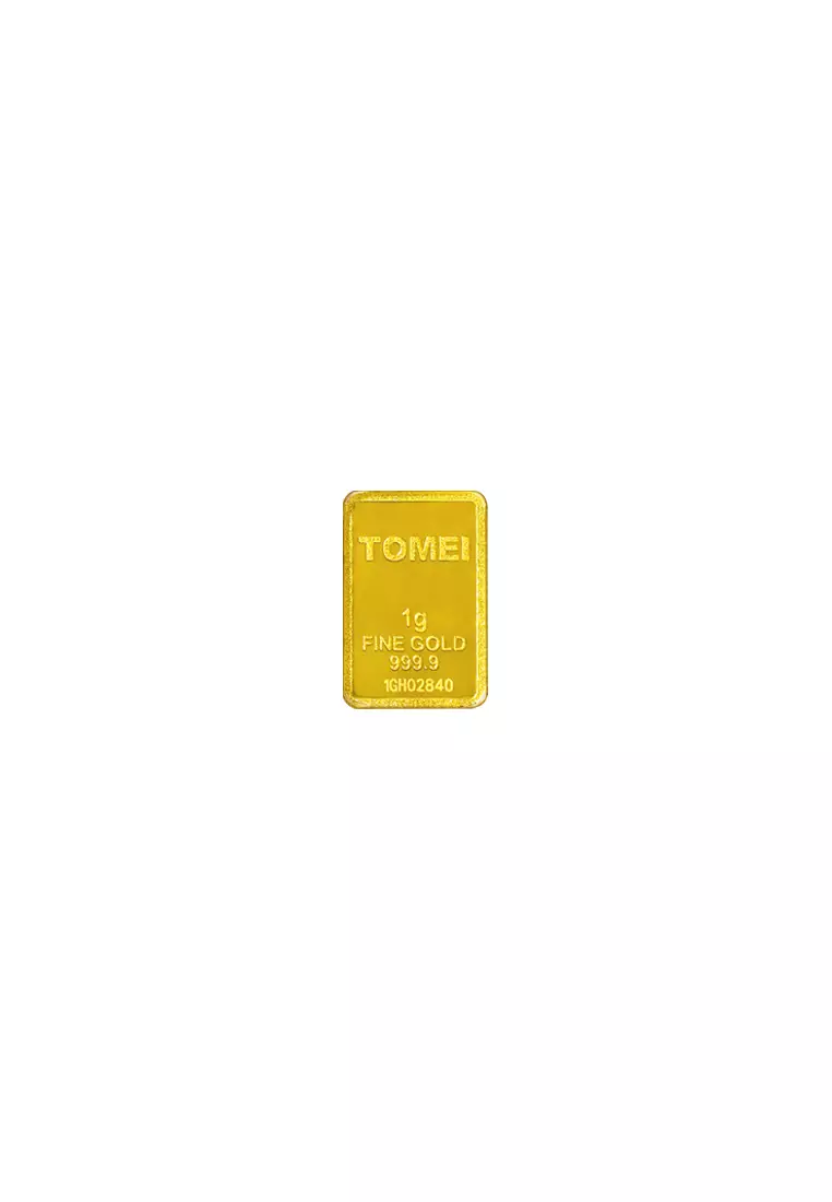 TOMEI Hornbill Gold Bar 1G Yellow Card | Fine Gold 9999