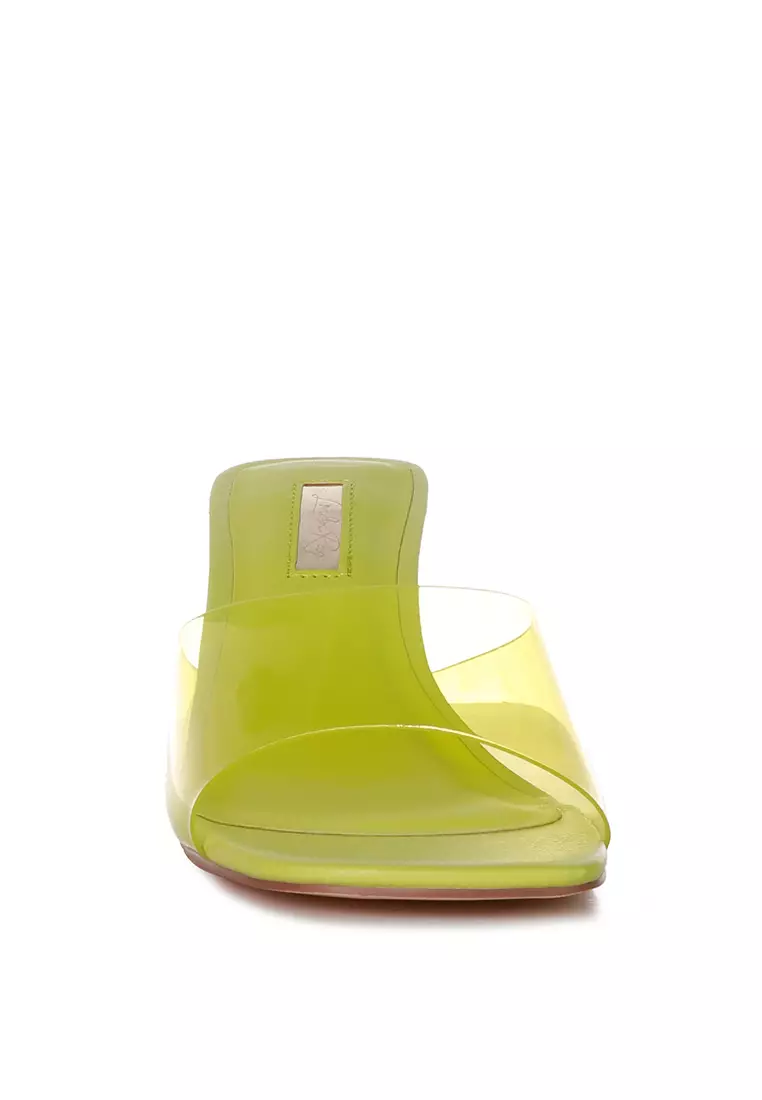 Buy London Rag Lime Clear Strap Slip On Mules 2025 Online ZALORA
