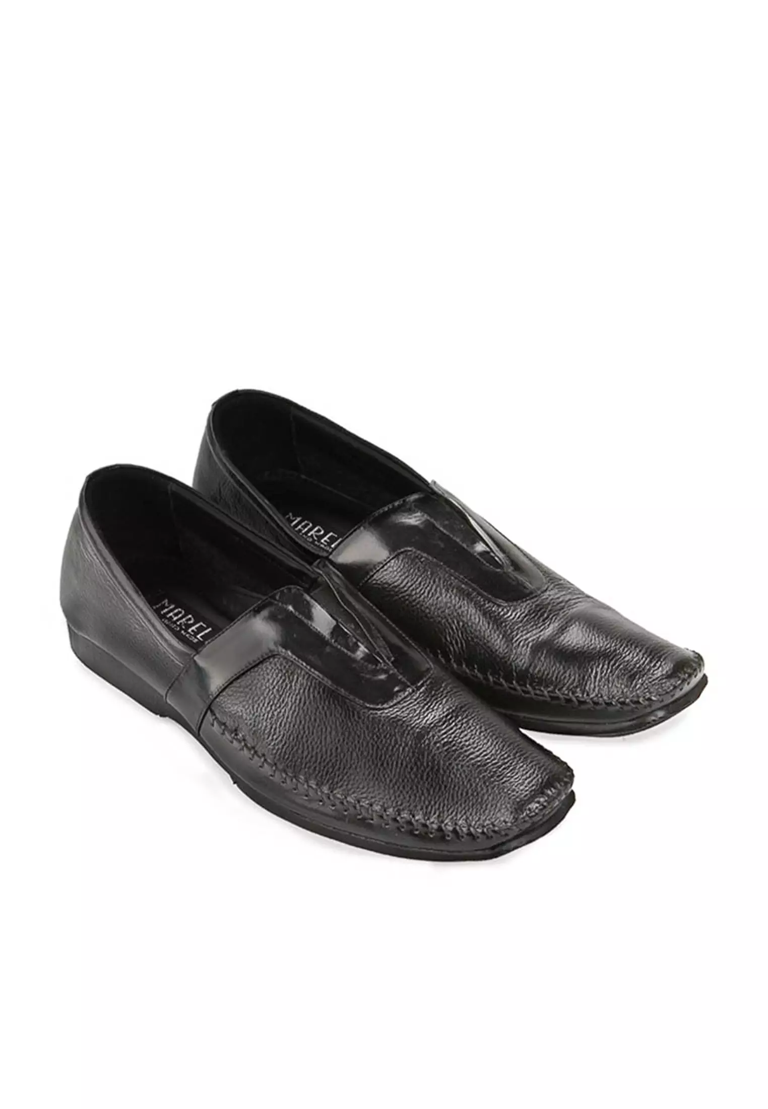 Mathew Sepatu Semi Formal Slip On Loafer Pria Kulit Asli