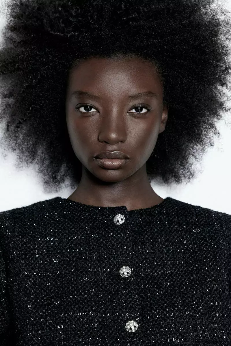 herlipto  Boucle Jacket black S 新品 Rhinestone-embellished bouclé jacket