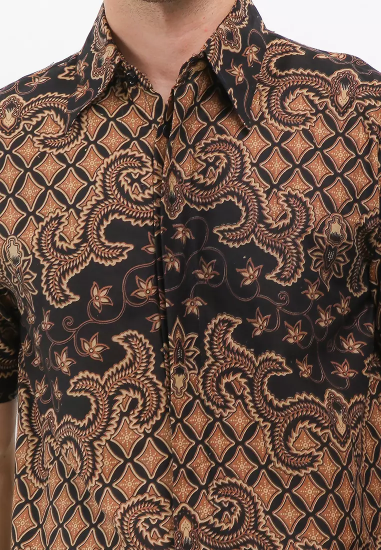 Kenrick Kemeja Batik Exclusive Premium Pria Casual Modern Lengan Pendek