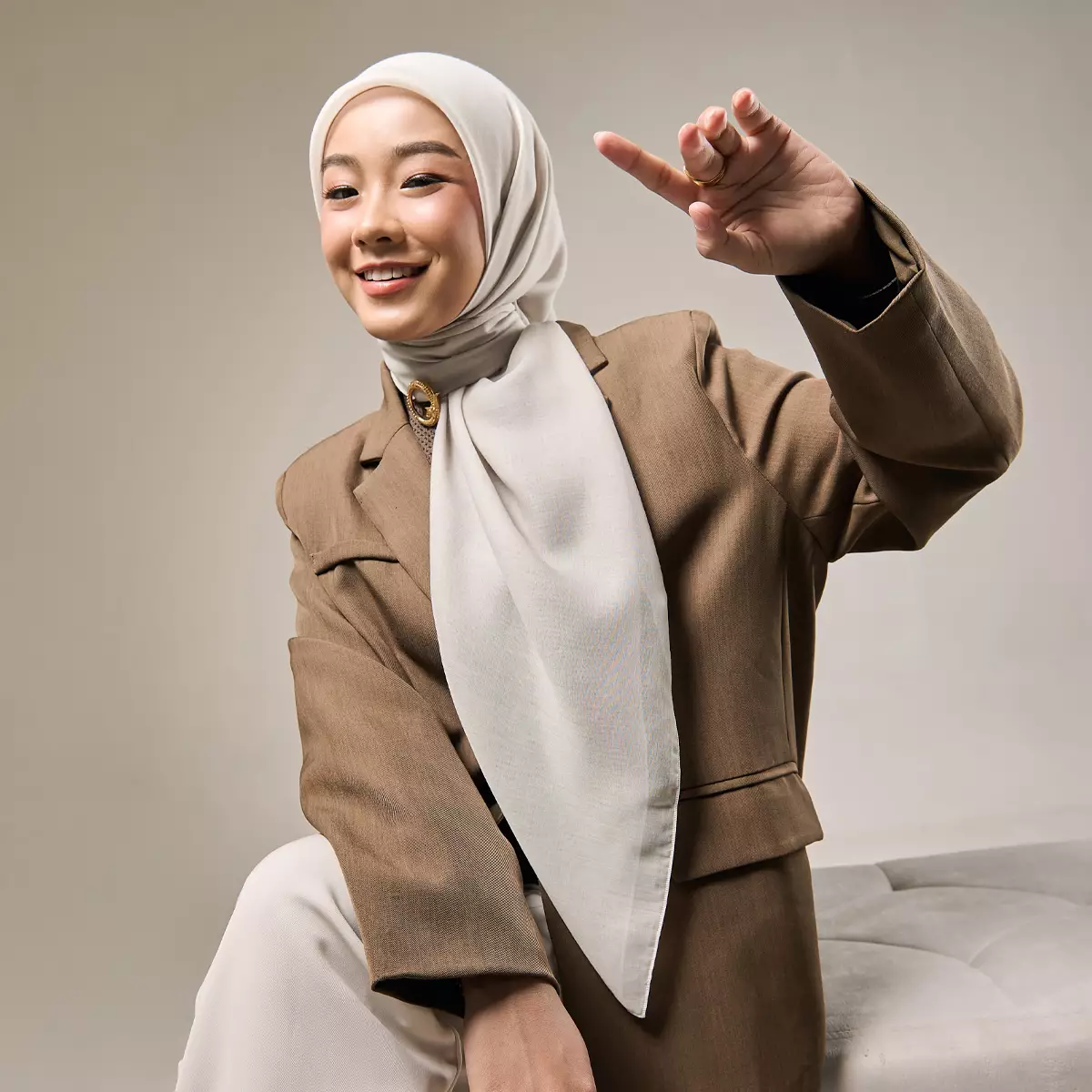 [New Collectio] ZM Zaskia Mecca - Hijab Paris Premium Pearl River | Bahan Adem, Fine Stitch, Mudah Dibentuk & Classy