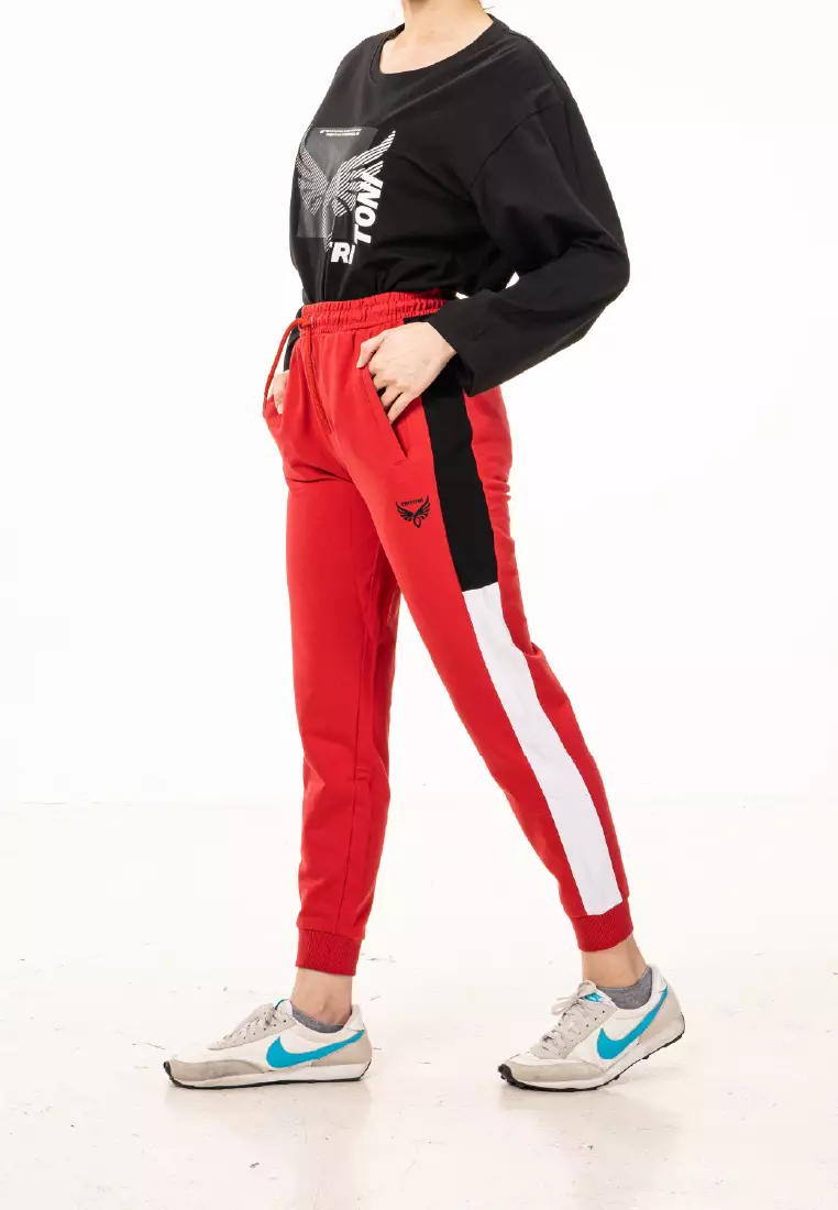 Graceful Cut Tritoni Cotton Terry Jogger
