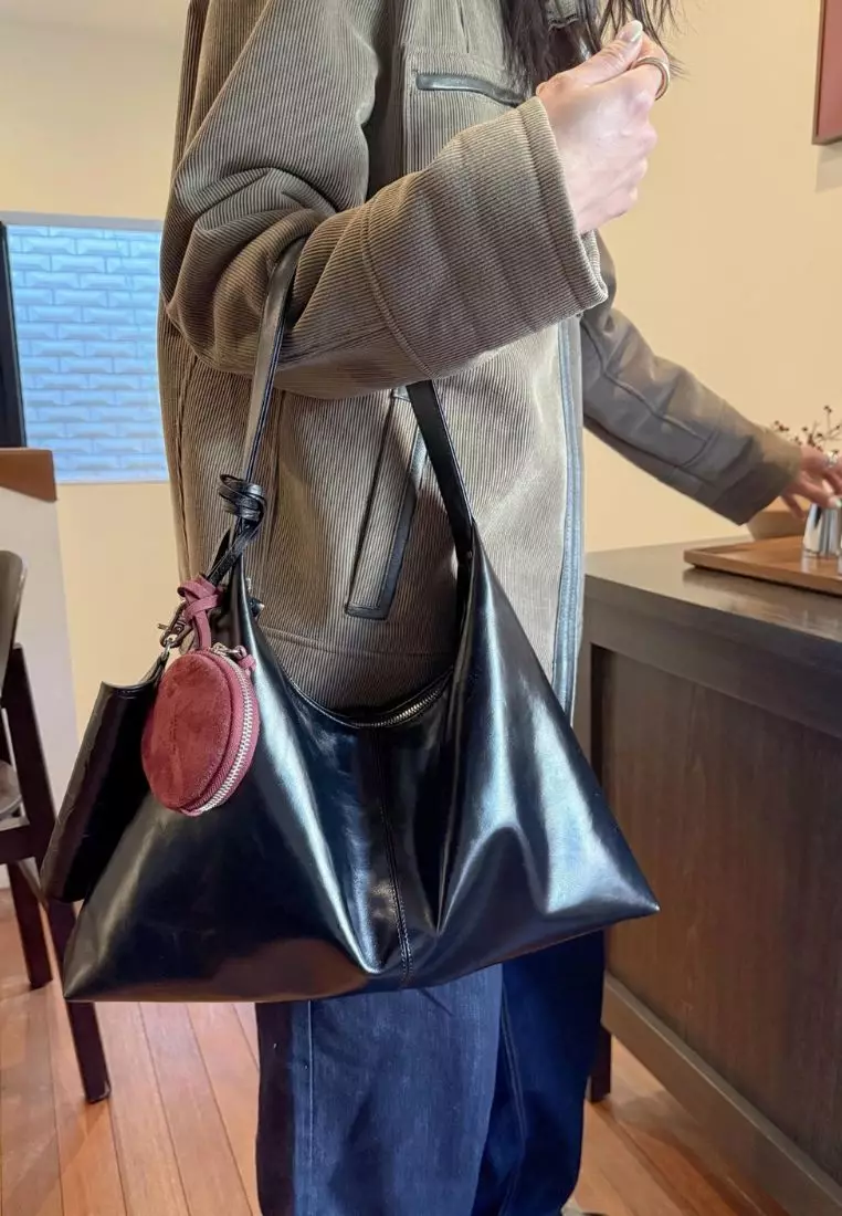 Monet Bag L Pull-Up Black