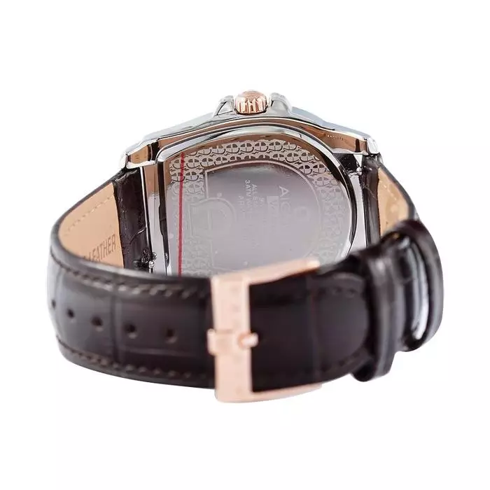 Aigner Verona ARWGA4810007 Ring Rosegold Kulit Coklat Cowok