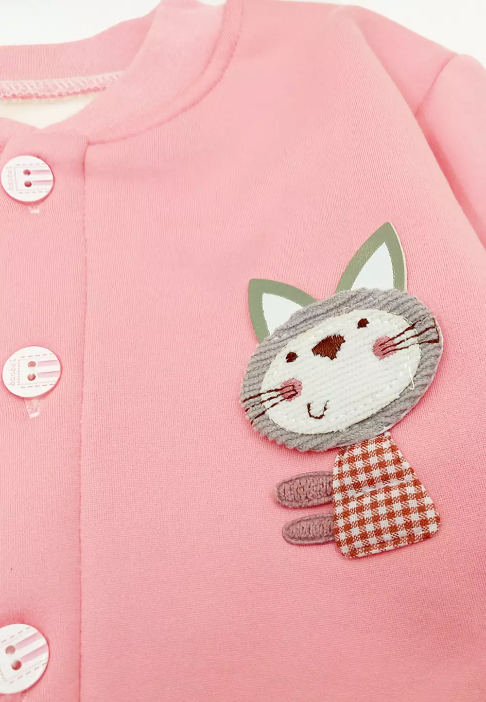 Jaket Bayi Fleece Atasan Sweater Kancing Cardigan Anak Import Tebal dan Lembut 4225 Abu