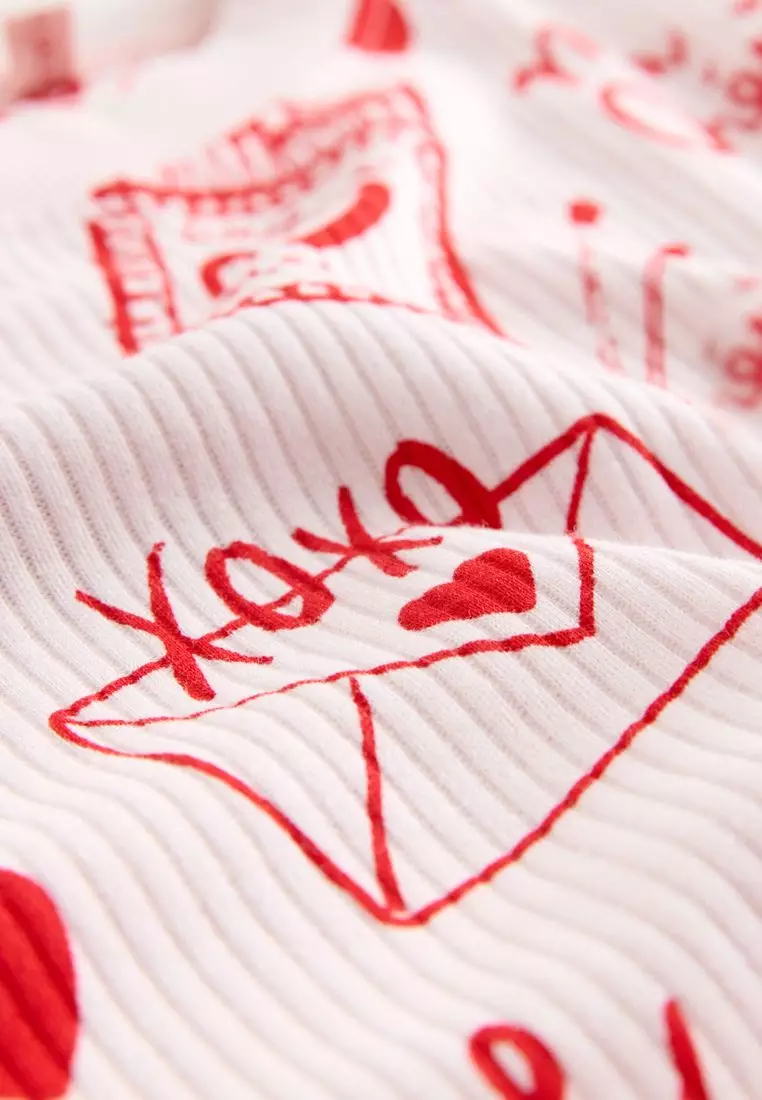 Ribbed Long Sleeve Pyjamas