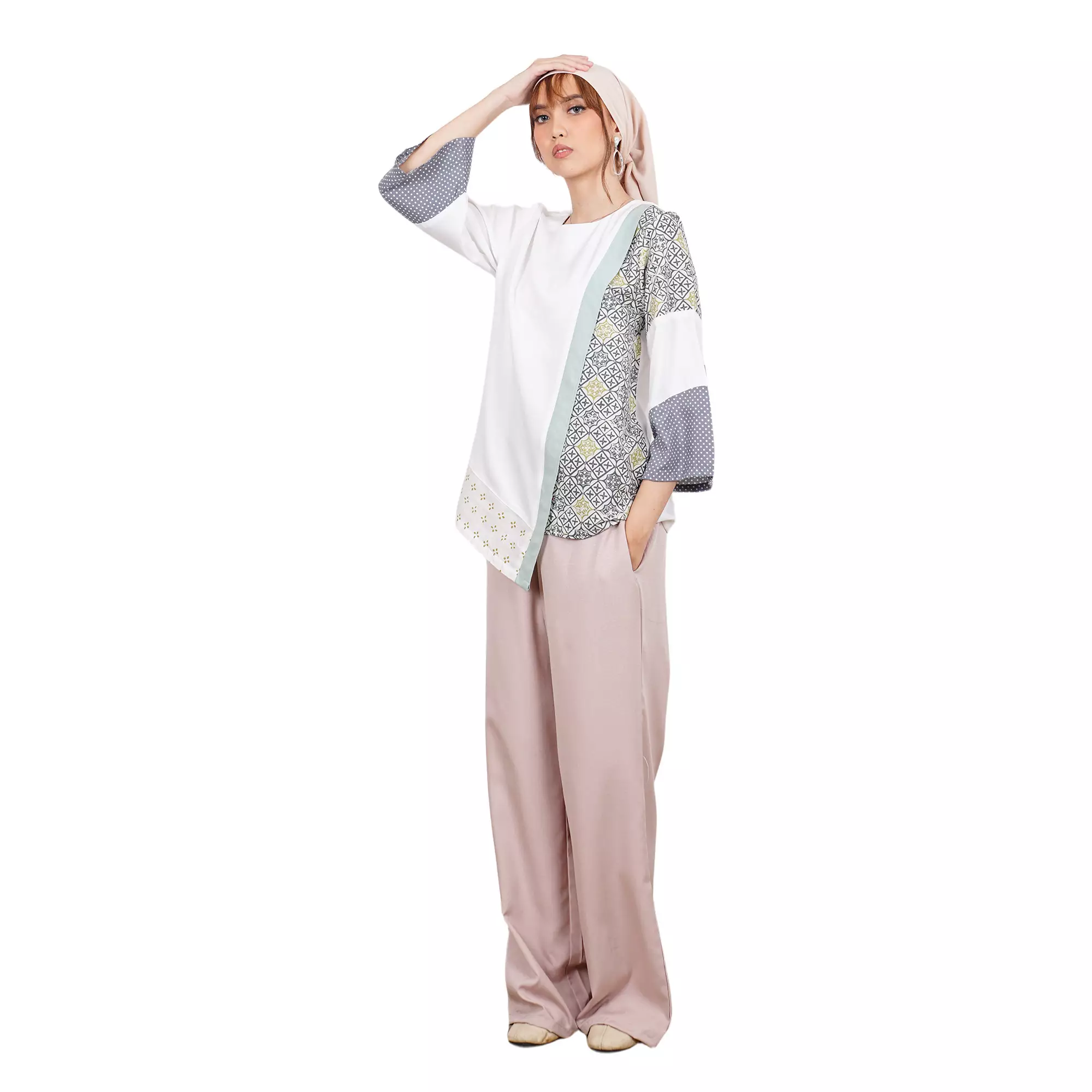 Blouse Batik Wanita - Atasan Batik - Bhatara Batik Elina - Baju Batik Modern Lengan Panjang